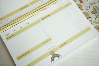 리훈 차일드라이크 워킹스마일 초등학생 스터디 플래너 — 5점을 준 리뷰어가 2022년 3월 올린 사용 사진