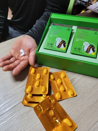 서울약사신협_내몸애발란스관절액션MSM_850mg x 90정 — 5점을 준 리뷰어가 2021년 5월 올린 사용 사진