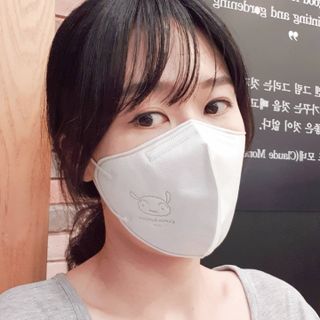 [숨그림] 2D 새부리형, 짱구, 무직타이거, 빨강머리앤 우리아이 그리고 내가 쓰는 믿을수있는 케릭터 마스크 — 5점을 준 리뷰어가 2021년 10월 올린 사용 사진