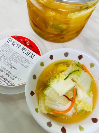 셰프애찬 단호박 백김치 1kg — 5점을 준 리뷰어가 2022년 10월 올린 사용 사진