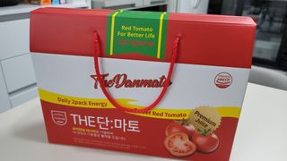 제이제이바이오 더단마토 프리미엄주스 100ml 30팩입 - 무설탕 스테비아 토마토즙 — 5점을 준 리뷰어가 2021년 11월 올린 사용 사진
