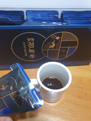 [광동생활건강] 광동정녹청 30포 — 5점을 준 리뷰어가 2021년 10월 올린 사용 사진