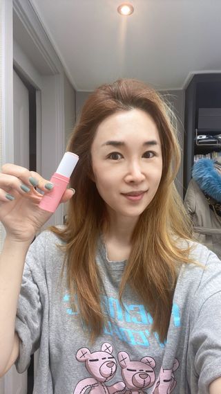 스킨큐어 산다화 카멜리아 안티 링클 멀티밤 — 5점을 준 리뷰어가 2023년 1월 올린 사용 사진
