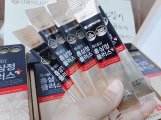 서울약사신협_투데이홍삼정플러스스틱_10g x 60포 — 5점을 준 리뷰어가 2021년 7월 올린 사용 사진