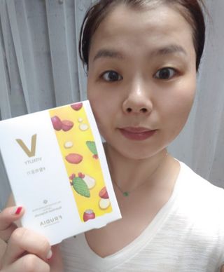 [후르디아] 골라쓰는 비건마스크팩 2종 -백년초 / 망고 — 5점을 준 리뷰어가 2021년 9월 올린 사용 사진