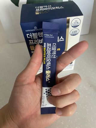 메이준뉴트리 더블액션 프리바이오틱스 플러스+ — 5점을 준 리뷰어가 2021년 4월 올린 사용 사진
