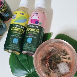 더그레잇티 콤부차 [매일유업] 더그레잇티 44kcal 콤부차 300ml *12개입 (오리지널 6개+베리리치 6개) — 5점을 준 리뷰어가 2023년 7월 올린 사용 사진