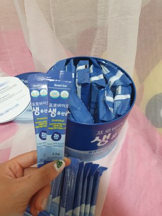 서울약사신협_프로바이오생유산균_2.5G x 100포 — 5점을 준 리뷰어가 2021년 6월 올린 사용 사진
