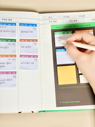 MF[비마이웨이]특허받은 할일카드 플래너, 비마이웨이 세트(만년형) — 5점을 준 리뷰어가 2023년 7월 올린 사용 사진