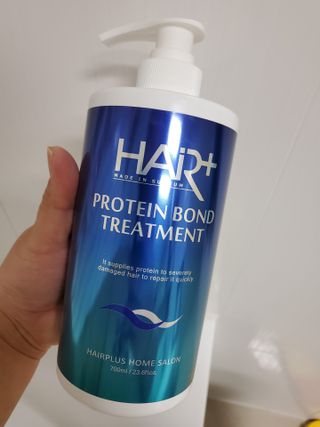 헤어플러스 단백질탈모샴푸 500ml+단백질본드앰플 145ml — 5점을 준 리뷰어가 2021년 3월 올린 사용 사진