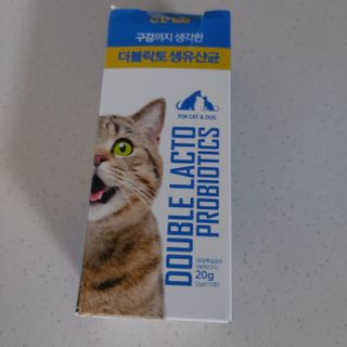 씨디랩 구강에서 장까지 한 번에 관리하는 더블락토 강아지 고양이 유산균 — 4점을 준 리뷰어가 2021년 6월 올린 사용 사진