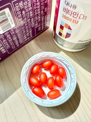 다나음 츄어블 비타민D 1000IU (130ml x 60캡슐) — 5점을 준 리뷰어가 2023년 4월 올린 사용 사진