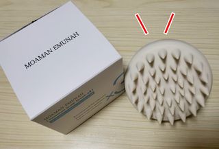 MOAMANEMUNAH 모아만에무나 플러스 두피 탈모 완화 기능성 샴푸 + 브러쉬 2종 세트 — 5점을 준 리뷰어가 2021년 10월 올린 사용 사진