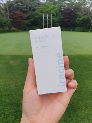 아이레시피 마일드 히알루로닉 모이스트 업 선스크린 SPF50+ PA++++ — 5점을 준 리뷰어가 2023년 6월 올린 사용 사진
