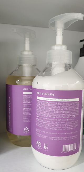 빅그린 베이비라인 3종세트 - 샴푸앤바디워시500ml,올인원로션500ml,바디크림170ml — 5점을 준 리뷰어가 2022년 11월 올린 사용 사진