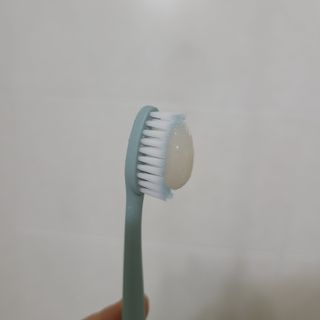 [심폐소생소] 무불소 임산부 천연 치약 — 5점을 준 리뷰어가 2021년 8월 올린 사용 사진