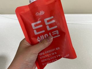 [덜다] 든든 식물성 단백질 쉐이크 40g X 7입 (곡물/딸기) — 5점을 준 리뷰어가 2023년 8월 올린 사용 사진