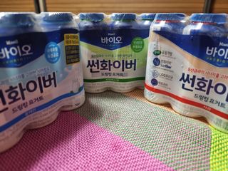 LIVE 매일바이오 썬화이버 드링킹 요거트 — 5점을 준 리뷰어가 2022년 8월 올린 사용 사진