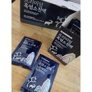 참앤들황토농원 국내산 흑염소를 정성스럽게 담은, 프리미엄 흑염소 진액 70ml x 30포 1박스 — 5점을 준 리뷰어가 2023년 1월 올린 사용 사진