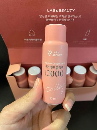 랩앤뷰티 메가 벨벳 콜라겐 12000 — 5점을 준 리뷰어가 2021년 6월 올린 사용 사진