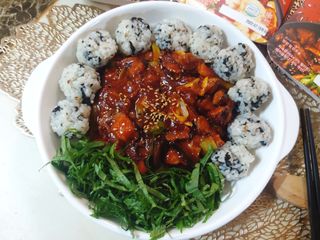 자연풍미 문어직화볶음 3종 (불고기, 불곱창, 치즈불닭) — 4.5점을 준 리뷰어가 2022년 6월 올린 사용 사진