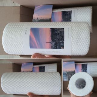 부직포나라 중금속유해물질ZERO 뜯어쓰는 주방 일회용수세미 60매 2매 — 5점을 준 리뷰어가 2022년 9월 올린 사용 사진
