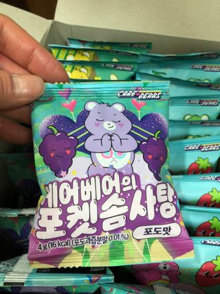 스낵스 포켓솜사탕 4가지맛 🍓딸기🍈멜론🍌바나나🍇포도 (총 20봉) — 5점을 준 리뷰어가 2024년 2월 올린 사용 사진