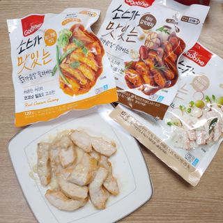 굽네몰 [굽네] 소스가 맛있는 닭가슴살 슬라이스 4종 — 4점을 준 리뷰어가 2021년 5월 올린 사용 사진