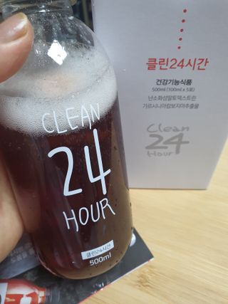 클린24시간 1BOX(5포) + 전용보틀(500ml) — 5점을 준 리뷰어가 2022년 12월 올린 사용 사진