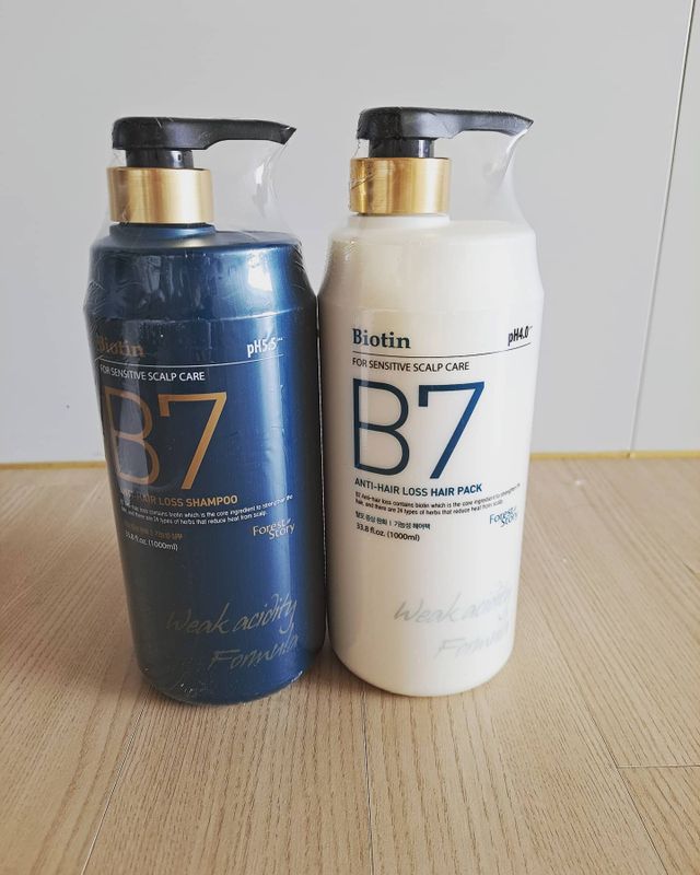 [포레스트스토리] B7 안티 헤어로스 샴푸1,000ml + 헤어팩 1,000ml 리뷰 사진