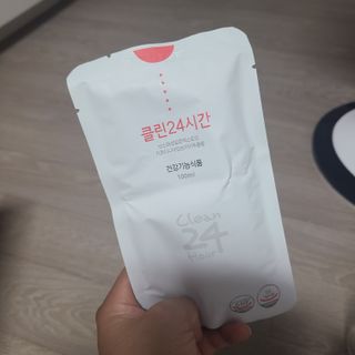 클린24시간 1BOX(5포) + 전용보틀(500ml) — 5점을 준 리뷰어가 2022년 7월 올린 사용 사진