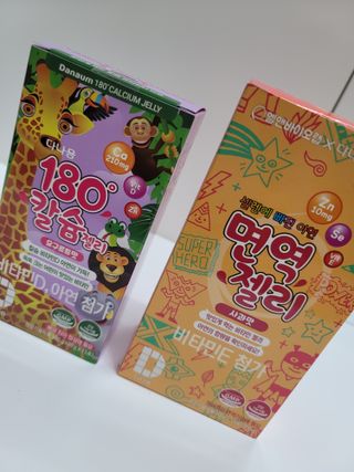 다나음 180도 칼슘젤리+아연면역젤리 — 4점을 준 리뷰어가 2021년 12월 올린 사용 사진