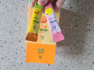비타앤C 레몬맛, 망고맛 — 5점을 준 리뷰어가 2021년 6월 올린 사용 사진