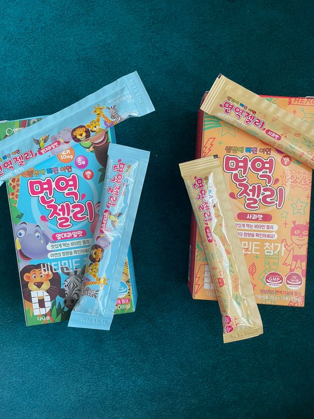 다나음 셀렌에 빠진 아연면역젤리 열대과일맛+사과맛 리뷰 사진
