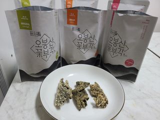 오봉산꽃부각 [만나식품] 오봉산 꽃부각 3가지 맛(오리지널, 새우맛, 매운고추맛) — 5점을 준 리뷰어가 2022년 12월 올린 사용 사진