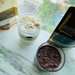 일일하우 슬리밍 플랜B 고소한 귀리맛, 진한 카카오맛 (체중조절식) — 5점을 준 리뷰어가 2023년 6월 올린 사용 사진