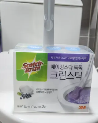 3M 스카치브라이트 크린스틱 베이킹소다 핸들 + 리필 2입 + 캐디 — 5점을 준 리뷰어가 2023년 5월 올린 사용 사진