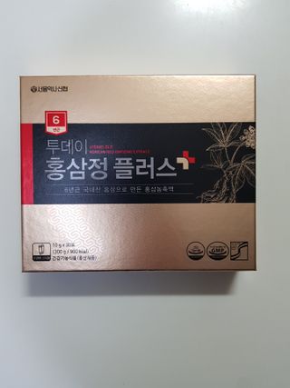 서울약사신협_투데이홍삼정플러스스틱_10g x 30포 — 5점을 준 리뷰어가 2021년 7월 올린 사용 사진