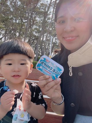 [아이스칩스] 무설탕 비건 자일리톨 캔디 7종 2개기준 — 5점을 준 리뷰어가 2021년 6월 올린 사용 사진