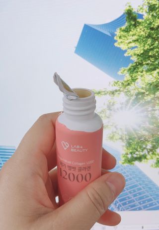 랩앤뷰티 메가 벨벳 콜라겐 12000 — 5점을 준 리뷰어가 2021년 6월 올린 사용 사진