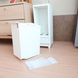 창신리빙 [프랑코 스마트 슬림 휴지통] 똑똑한 정리 수납 — 5점을 준 리뷰어가 2021년 8월 올린 사용 사진