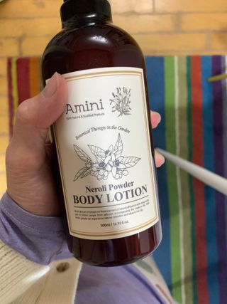 아미니 플라워테라피 바디로션  500ml 시리즈 — 5점을 준 리뷰어가 2021년 1월 올린 사용 사진