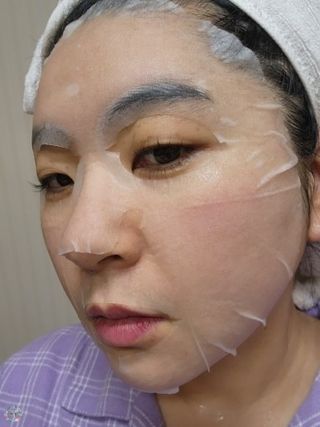 세뚜아(Cettua) [세뚜아] 모이스처 밸런싱 페이셜 마스크 Cettua Moisture Balancing Facial Mask 5매 — 4점을 준 리뷰어가 2023년 12월 올린 사용 사진