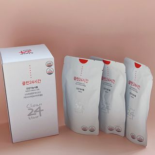 클린24시간 1BOX(5포) + 전용보틀(500ml) — 4점을 준 리뷰어가 2022년 11월 올린 사용 사진