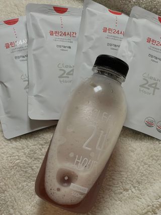 클린24시간 1BOX(5포) + 전용보틀(500ml) — 3점을 준 리뷰어가 2023년 7월 올린 사용 사진