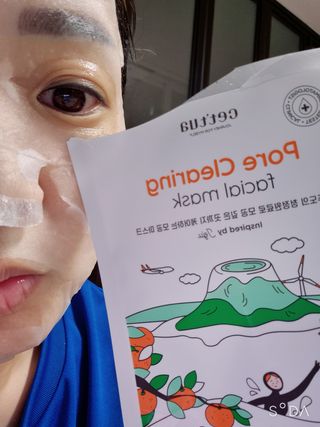 세뚜아(Cettua) [세뚜아] 포어 클리어링 마스크 Cettua Pore Clearing facial mask 5매 — 5점을 준 리뷰어가 2024년 4월 올린 사용 사진