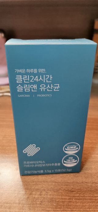 클린24시간 슬림앤유산균 1박스 (3.5g X 15포) — 5점을 준 리뷰어가 2022년 7월 올린 사용 사진