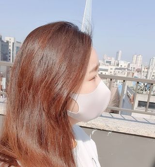 [에이블밤부] 리퓨어 쿠퍼 마스크 10color — 5점을 준 리뷰어가 2021년 3월 올린 사용 사진