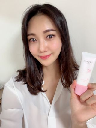 [후르디아] 모공블러 비건 선 프라이머 — 3.5점을 준 리뷰어가 2022년 5월 올린 사용 사진