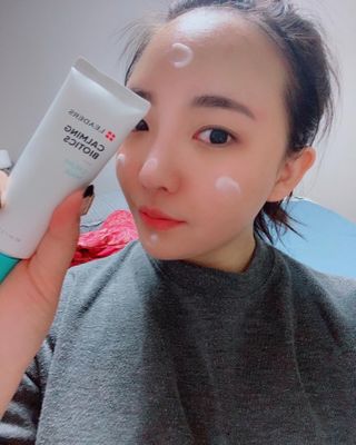 리더스코스메틱 리더스 카밍 바이오틱스 크림 마스크 — 5점을 준 리뷰어가 2021년 2월 올린 사용 사진